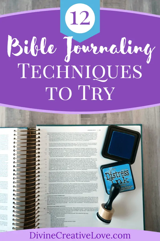 Bible journaling techniques