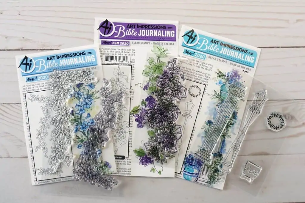 Art Impressions stamps for Bible journaling