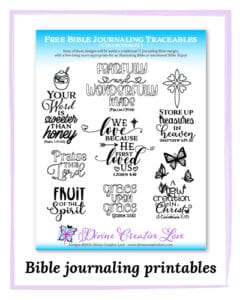 Bible journaling printables - collection 2