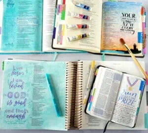Bible journaling prompts with examples