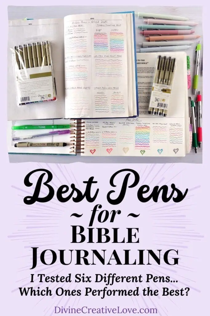 The Best Pens for Bible Journaling