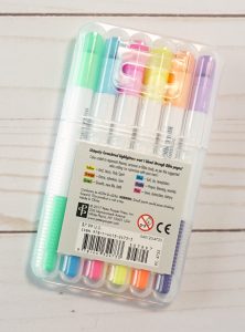 Bible dry highlighters with color code