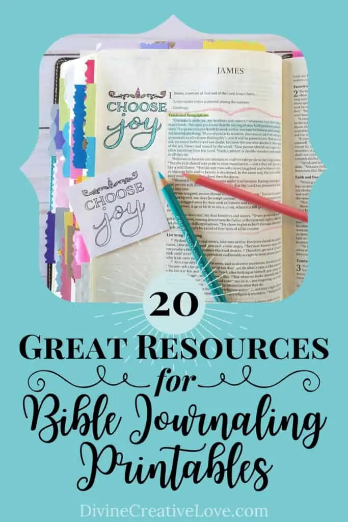 Bible journaling printables