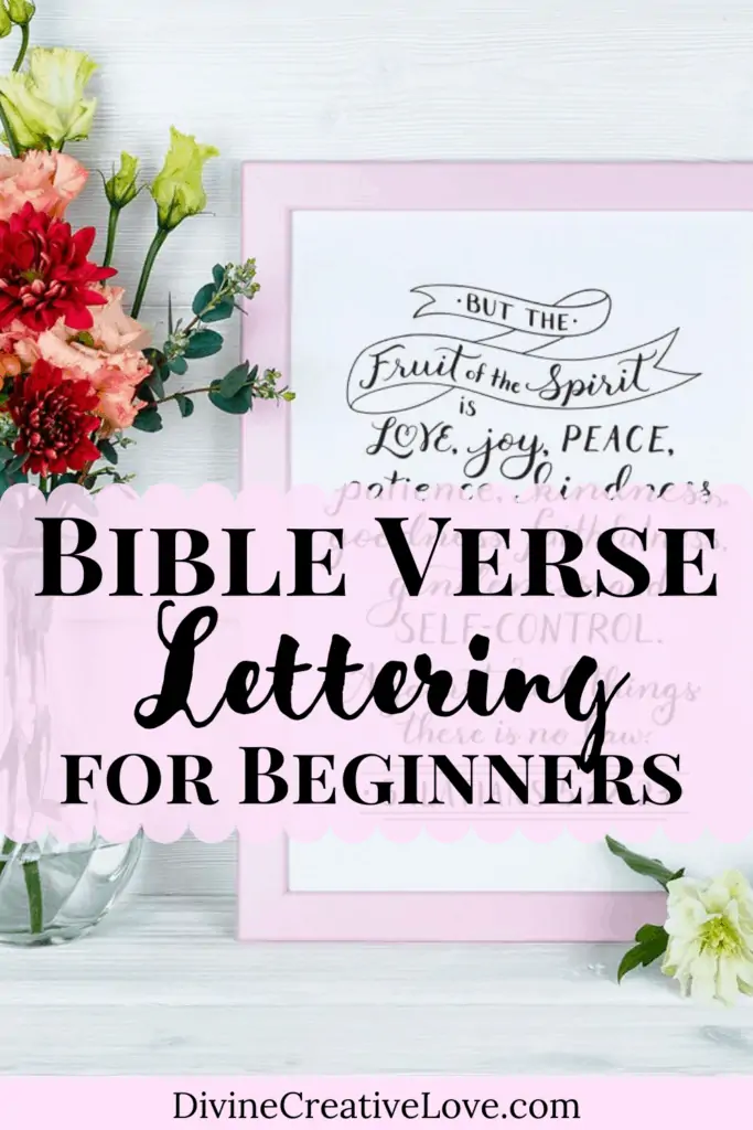 Bible lettering for beginners