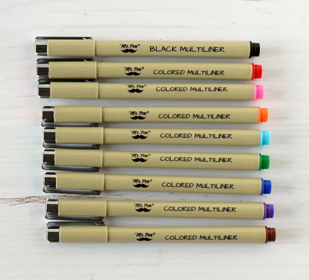 Mr. Pen Fineliners and Multiliners - best Bible pens