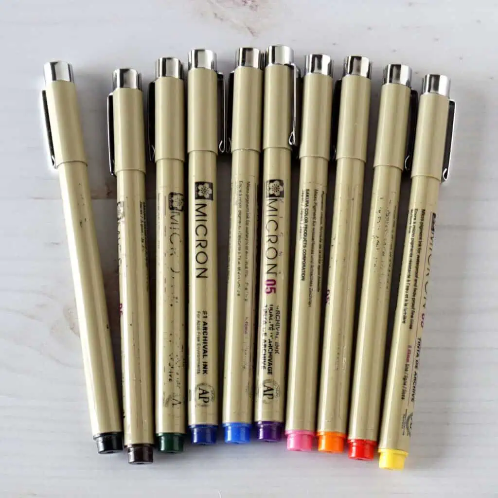 PIgma Micron pens - best Bible pens