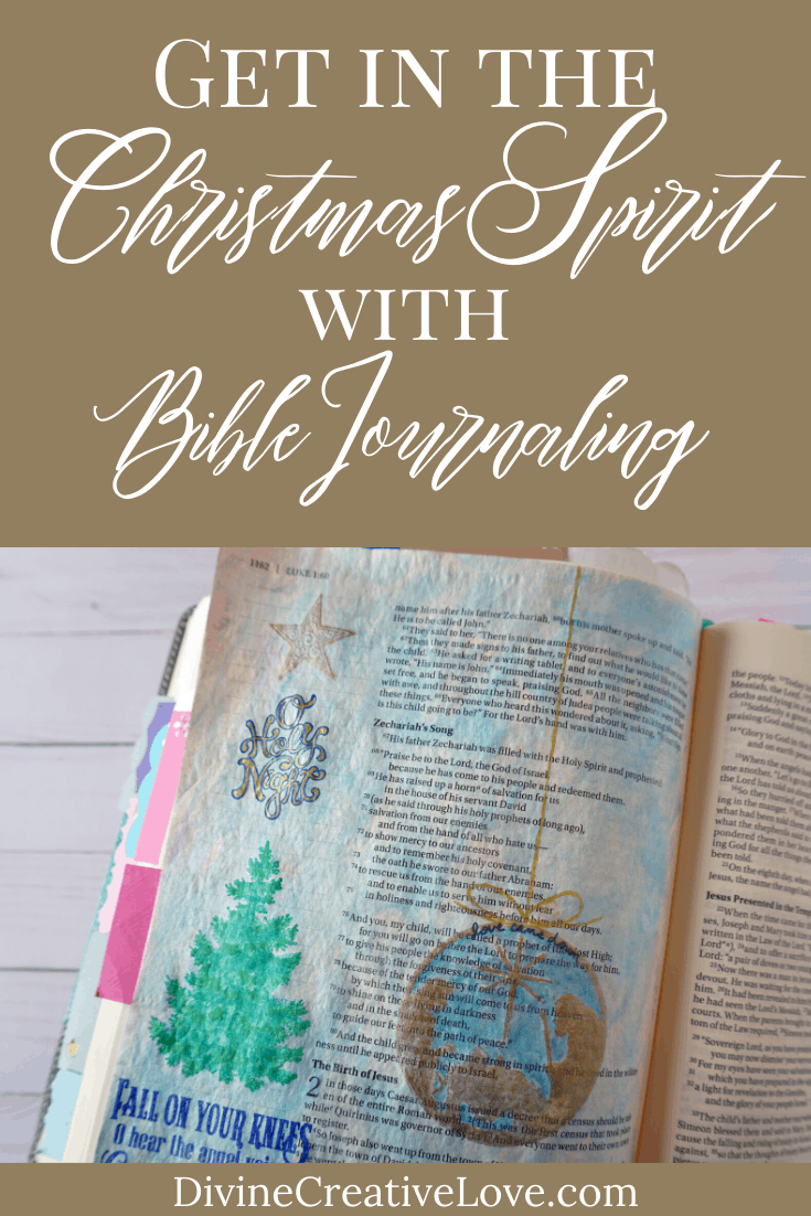 Christmas Bible Journaling Tutorial - pin #1 | Divine Creative Love