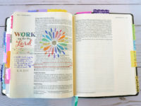 Bible journaling - work as for the Lord