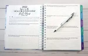 Divine Faith Planner - 2022 opening questions