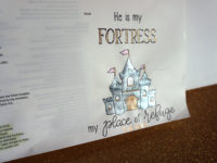 God is my fortress - metallic close-up