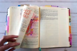 Bible art journaling