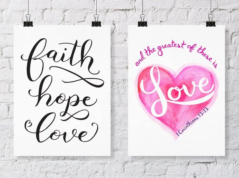 faith hope love art