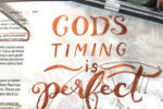 God's timing - metallic watercolor