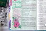 How to Paint Stamped Images With Watercolors - Hebrews 4:16 Bible Journaling
