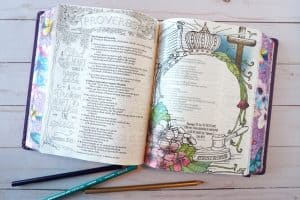 Bible journaling for beginners - Inspire Praise NLT Coloring Bible