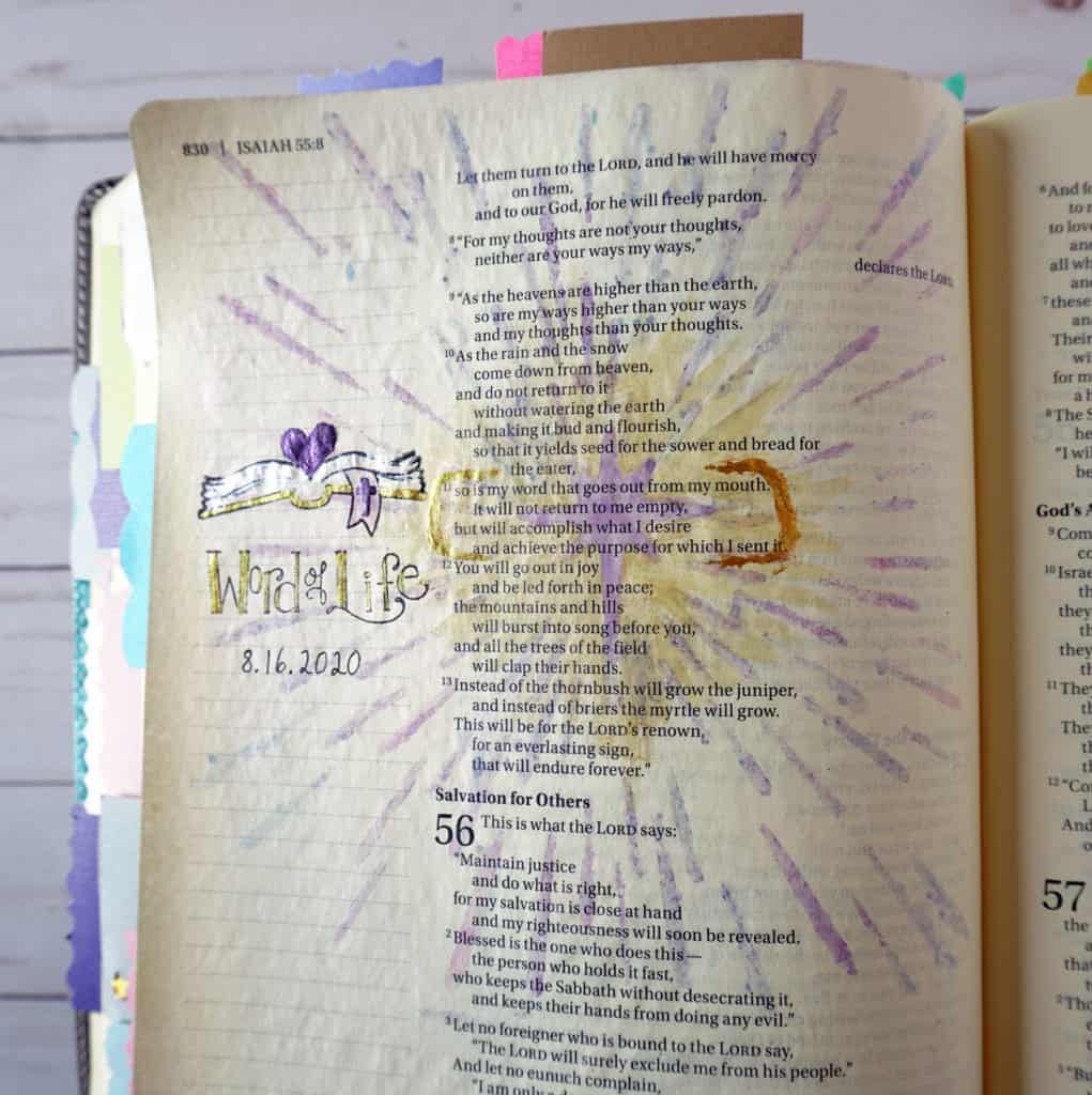 Creative Ways to Use Stencils in Bible Journaling | Divine Creative Love