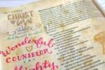 Christmas Bible journaling