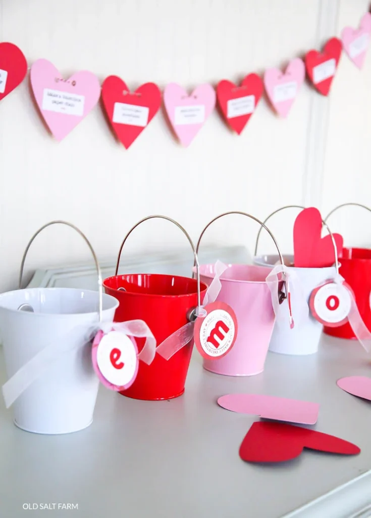 Valentine's Day love buckets