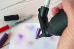 ink spritzer in action
