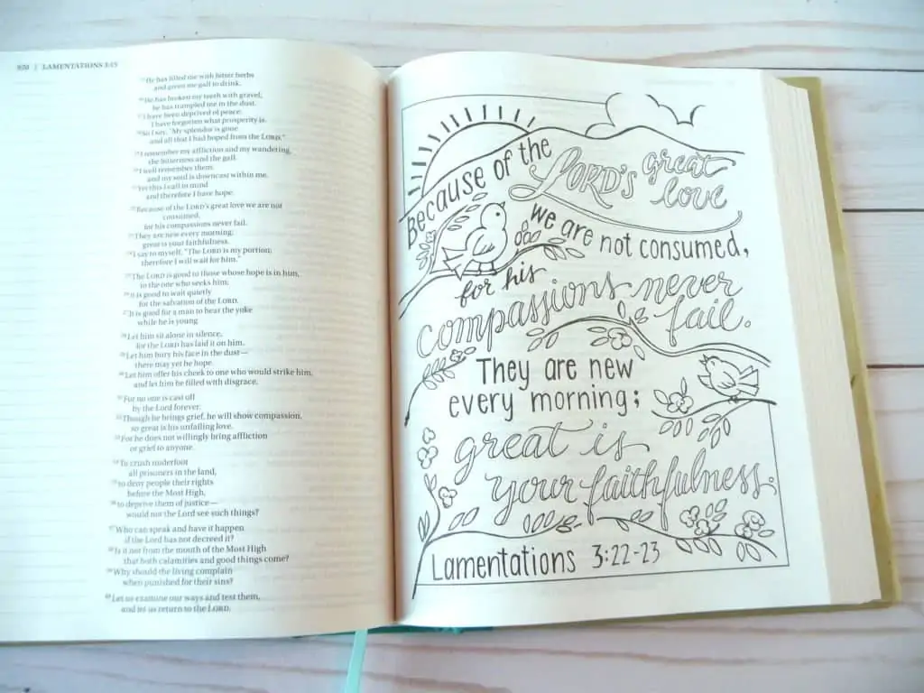 Lamentations coloring page