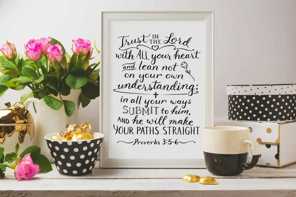 Proverbs 3:5-6 Trust in the Lord