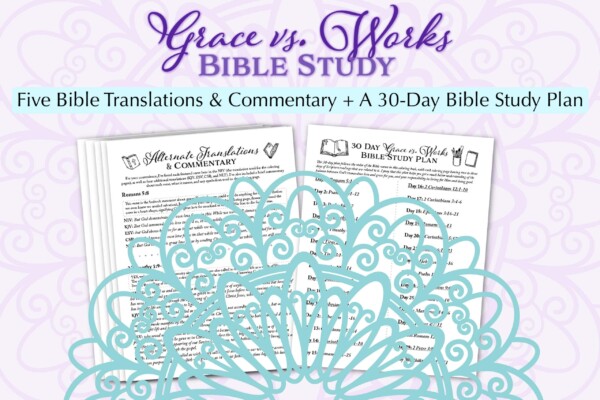 Grace vs. Works coloring book - Bible study plan