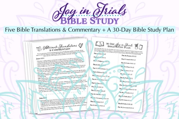 Joy in Trials Coloring Book - Bible Study pages preview