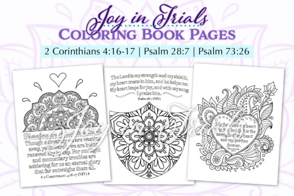 Joy in Trials Coloring Book & Bible Study - coloring group 4