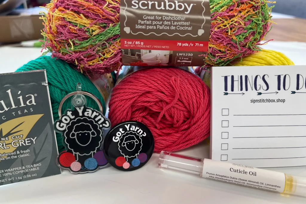 Delightful Dishcloths yarn box - craft subscription box