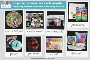 Diverse art projects you can't wait to try! subscription box
