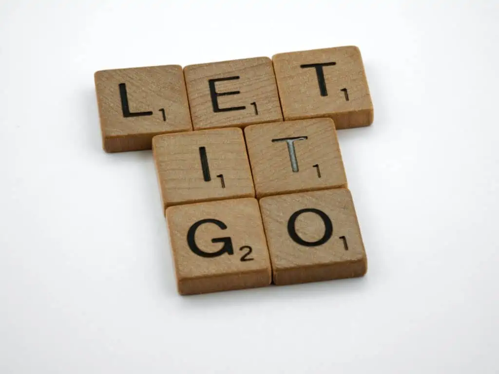forgiveness let it go Scrabble tiles