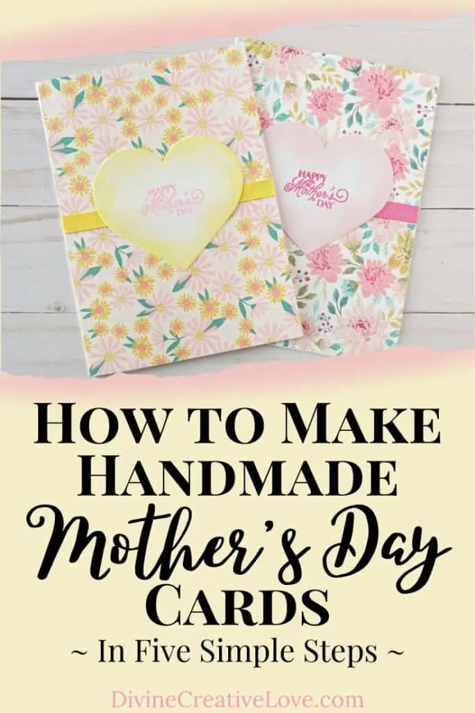 handmade Mother's Day cards step by step