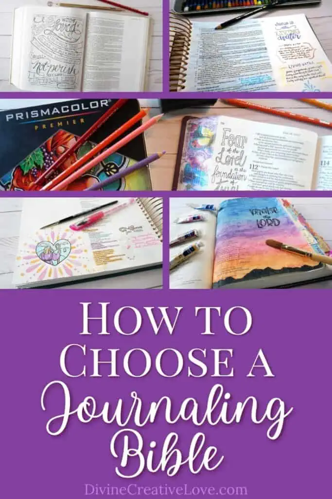 how to choose a  journaling Bible - the best journaling Bible for you
