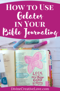 how to use gelatos in Bible journaling