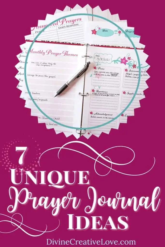 unique prayer journal ideas