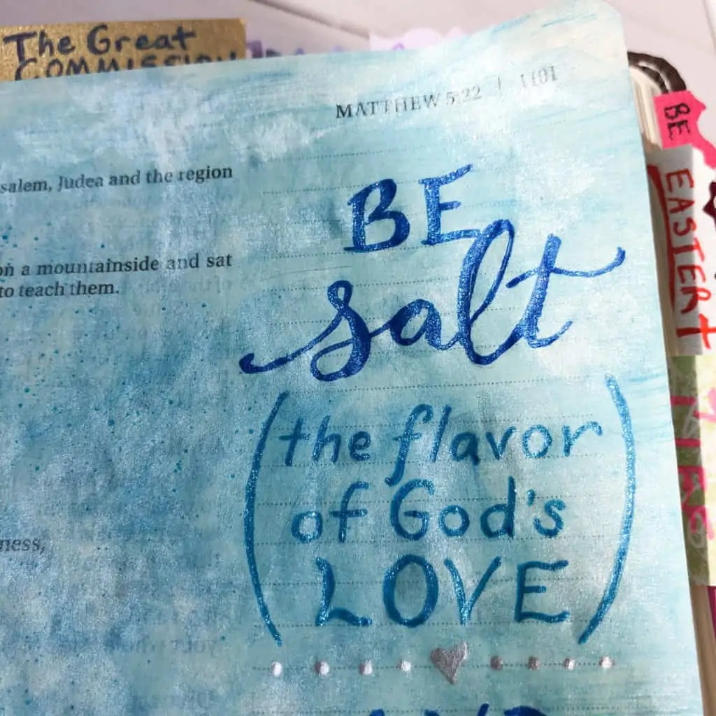 Bible journaling ideas - salt & light