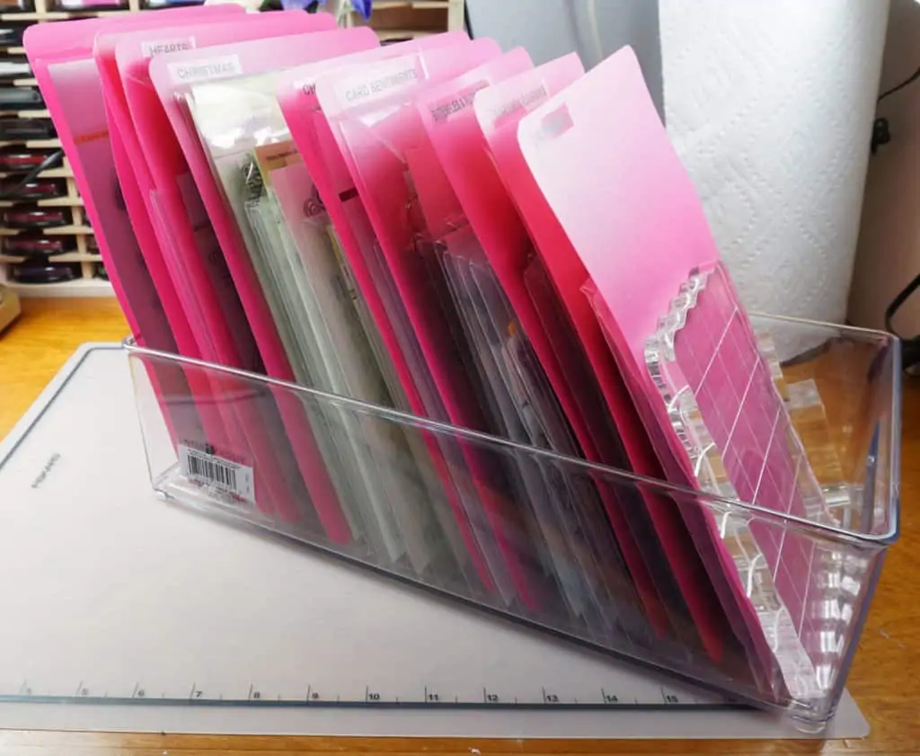 how to organize clear stamps