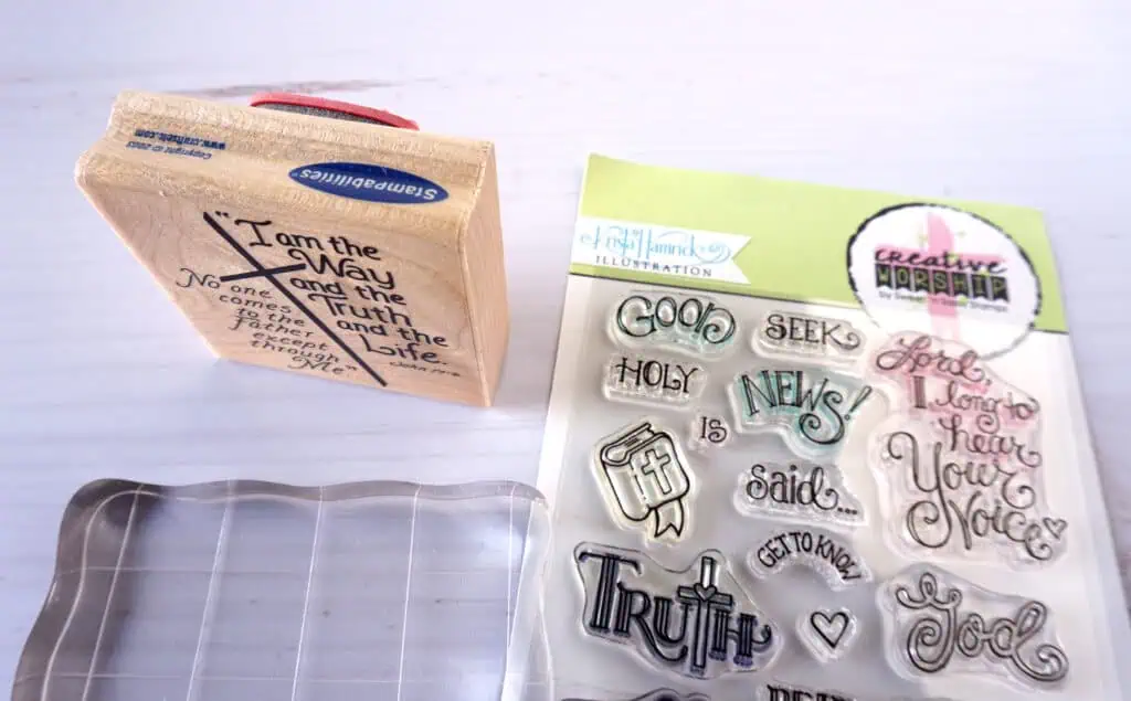 wood mounted stamps vs. clear stamps